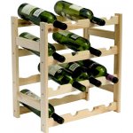 Dřevěný regál na 16 láhví vína – Zboží Dáma