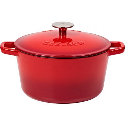 Gerlach Litinový hrnec s pokl. NATUR 21 cm 3 l červený – Sleviste.cz