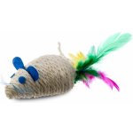 JK ANIMALS Chrastící myš, sisalová hračka 10 cm – Zboží Dáma