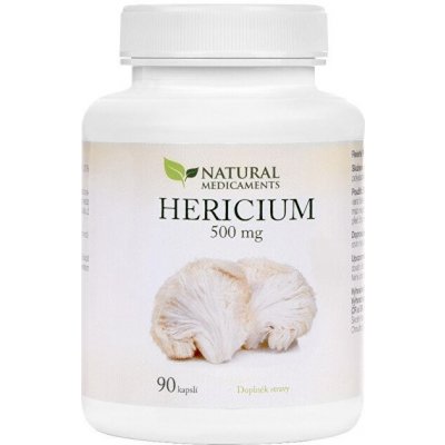 Natural Medicaments Hericium 500 mg 90 kapslí – Hledejceny.cz