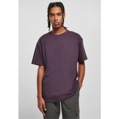 Urban Classics Teplé pánské bavlněné oversize triko purplenight
