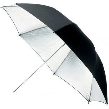 Terronic deštník BS-110cm černý - stříbrný