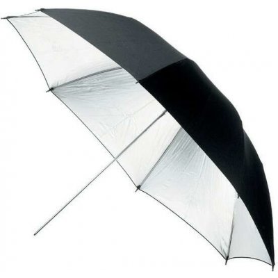 Terronic deštník BS-110cm černý - stříbrný – Zboží Mobilmania