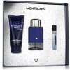 Kosmetická sada Montblanc Explorer Ultra Blue EDP 100 ml + EDP MINI 7,5 ml + sprchový gel na tělo i vlasy 100 ml