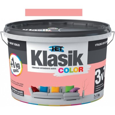 HET Klasik COLOR 7+1 KG, klasik color Lososový KC 828