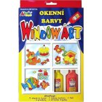 SMT Creatoys Okenní barvy 5x20ml s konturou se třpytkami + předlohy v krabici 16x26x2,5cm – Hledejceny.cz