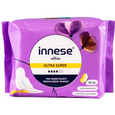 innese ULTRA SUPER hygienické vložky s křidélky 16 ks – Zboží Dáma