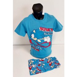 Dětský letní set /pyžamo Sonic modré