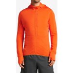 merino mikina ICEBREAKER Mens 200 RealFleece Descender LS Zip Hoodie Blaze – Zboží Mobilmania