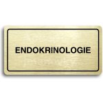 ACCEPT Piktogram ENDOKRINOLOGIE - zlatá tabulka - černý tisk – Zboží Mobilmania