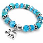 Steel Jewelry náramek TYRKYSOVÝ s přívěsky BNR240171 – Hledejceny.cz