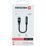 Swissten Audio adaptér textile USB-C/Jack samice 0,15 M – Zboží Živě