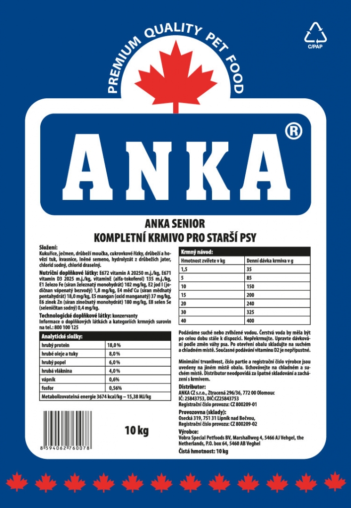 Anka Senior 10 kg