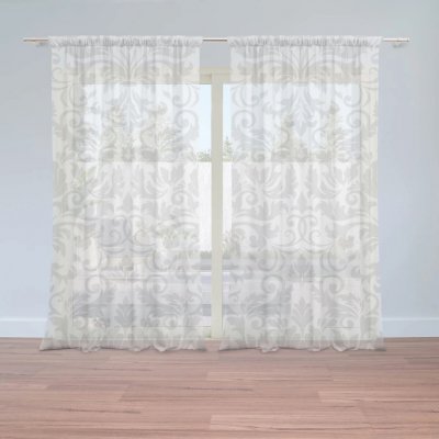Sablio Záclony Damašková krajka: 2ks 150x250cm – Hledejceny.cz