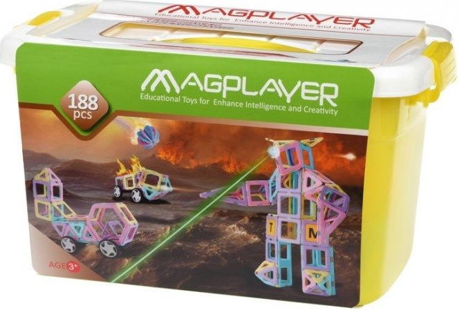 Magplayer magnetická stavebnice 188 ks