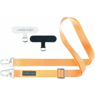 Mobile Origin Lanyard popruh 25mm (84-165cm) broskvový – Zboží Mobilmania