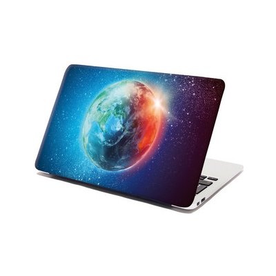 Sablio Samolepka na notebook Země ve vesmíru - 38x26 cm – Zboží Živě