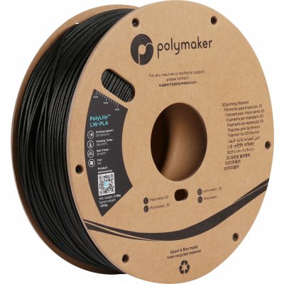 Polymaker Polylite LW-PLA černá 1,75mm 800g – Zboží Živě