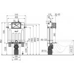 Alcadrain Alcamodul WC modul - stavební výška 0,8 m AM100/850 – Zbozi.Blesk.cz