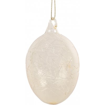 Žluté závěsné skleněné vajíčko Egg - Ø 6*10 cm – Hledejceny.cz