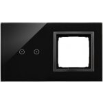 Simon DSTR220/73 Dotykové panely 2 moduly 2 horizontální dotykové pole otvor pro příslušenství Simon 54 lávová/antracit – Hledejceny.cz
