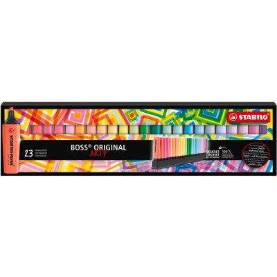 Stabilo Boss Original EO7023-01-5-20 ARTY 23 ks deskset 9 neonových a 14 pastelových barev – Hledejceny.cz