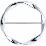 Biju Spona na šátek stříbrná 9002020-1 – Zboží Dáma