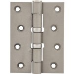 Závěs pro bezfalcové dveře, 101,6 x 89 x 3,0 mm, ocel poniklovaná matná – Hledejceny.cz