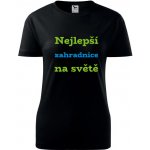 Černé dámské tričko nejlepší zahradnice dárek pro zahradnici – Hledejceny.cz