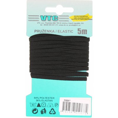 VTC Pruženka líčková 6,6mm černá – Zbozi.Blesk.cz