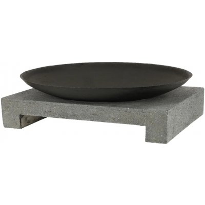 Esschert Design Ohniště "FANCY FLAMES" na granitovém stolu, 60 x 60 x 23 cm – Sleviste.cz