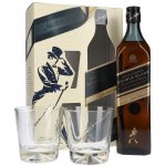 Johnnie Walker Black 12y 40% 0,7 l (dárkové balení 2 sklenice) – Hledejceny.cz