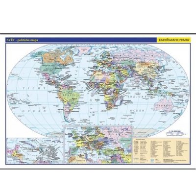 Svět – politická mapa – Zboží Mobilmania