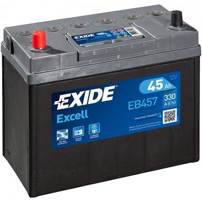 Exide Excell 12V 45Ah 300A EB457 – Sleviste.cz