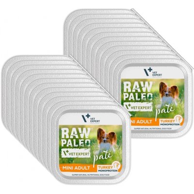 Vetexpert Raw Paleo Adult Mini Pate turkey 24 x 150 g – Sleviste.cz