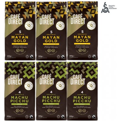 Cafédirect výhodný mix balíček Arabica zrnková 6 x 0,2 kg – Hledejceny.cz