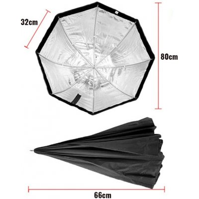 Studio Softbox OCTA 80cm DEŠTNÍK GRID SS-O-80 – Zbozi.Blesk.cz