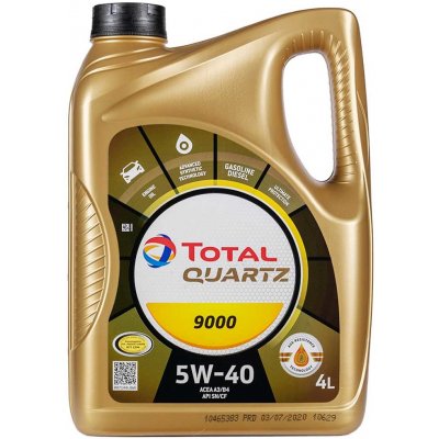 Total Quartz 9000 5W-40 4 l – Hledejceny.cz