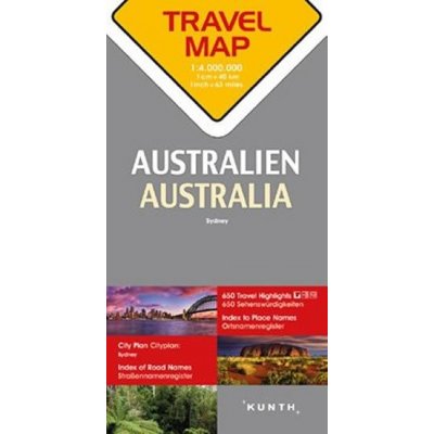 Austrálie 1:4 M TravelMap