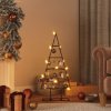 Vánoční stromek vidaXL Kovový vánoční stromeček dekorace černý 60 cm