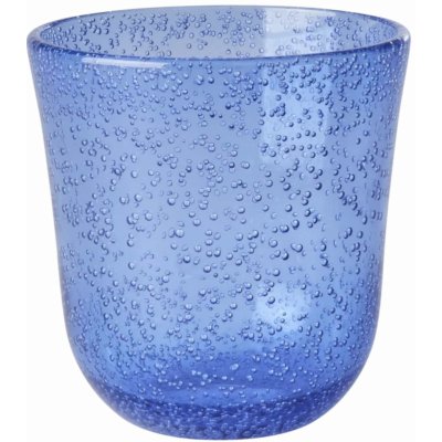 Acrylic rice Sklenice na vodu Blue modrá barva čirá barva sklo 410 ml