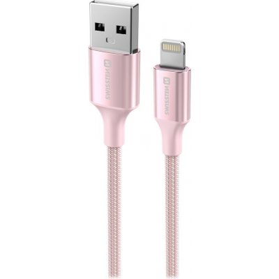 Swissten 71523311 USB / Lightning, 1,5m, růžový – Zboží Živě