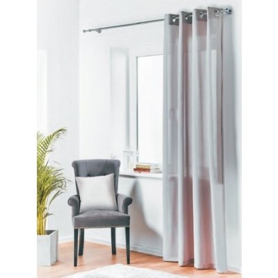 Dekorační závěs s kroužky OXFORD 140x260 cm světle šedá (cena za 1 kus) MyBestHome – Hledejceny.cz