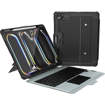 Nillkin Bumper Combo Keyboard Case Backlit Version iPad 13 2024 6902048281646 Black – Zboží Živě