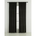 MKLuzkoviny.cz Sametové zatemňovací závěsy Cesar šedohnědé - 140 x 280 cm (2ks) - řasící stuha – Zboží Mobilmania