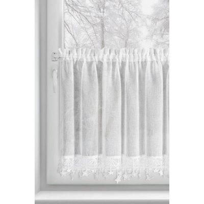 EUROFIRANY KRÁTKÁ VÁNOČNÍ ZÁCLONA NA PÁSCE XMAS 60X150 CM HVĚZDY – Hledejceny.cz