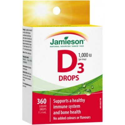 Jamieson Vitamín D3 1000 IU kapky 11,4 ml