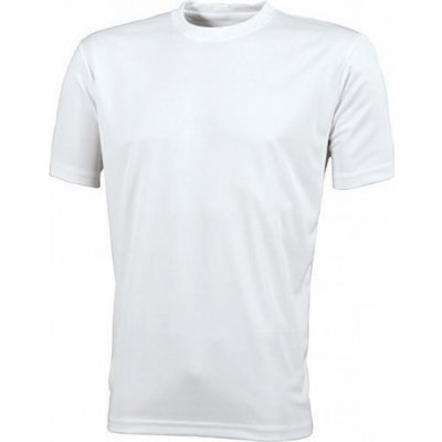 James & Nicholson Základní pánské funkční tričko na sport a volný čas James and Nicholson bílá JN358 – Zboží Mobilmania