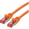 síťový kabel Roline 21.15.2673 S/FTP patch, kat. 6, Component Level, LSOH, 3m, oranžový