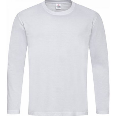 Pánské Oeko-Tex tričko Stedman s dlouhým rukávem 160g/m Bílá S240 – Zboží Mobilmania